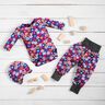 Dżersej bawełniany kolorowe kwiaty | Poppy Fabrics – ciemnogranatowy,  thumbnail number 6