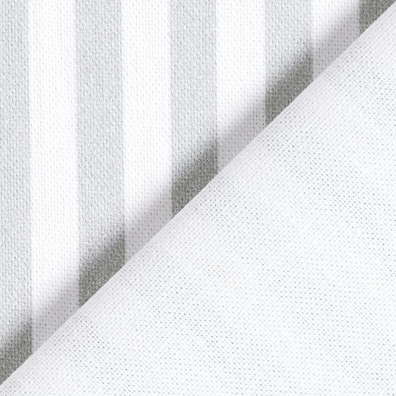 Tkanin dekoracyjna Half panama podłużne pasy – jasnoszary/biel,  image number 4