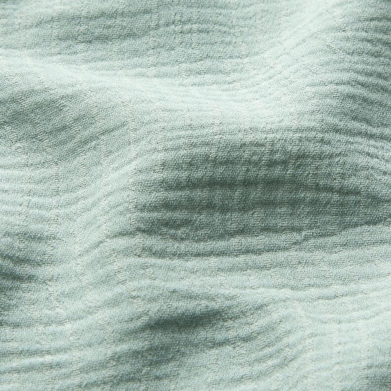 Mieszanka lnu i bawełny Żakard wzór w fale – jasny miętowy,  image number 2