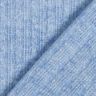 Dzianina swetrowa we wzór warkoczowy, melanż – jasnoniebieski jeans,  thumbnail number 4