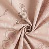 Tkanin dekoracyjna Half panama delikatne gałązki – jasny brudny róż/naturalny,  thumbnail number 3