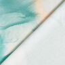 Dżersej wiskozowy we wzór marmurkowy – błękit morski,  thumbnail number 4