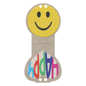 ozdoba Smiley, 23 mm | Prym – żółć, 