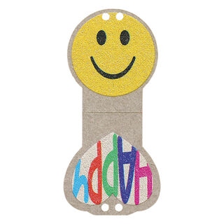 ozdoba Smiley, 23 mm | Prym  – żółć, 