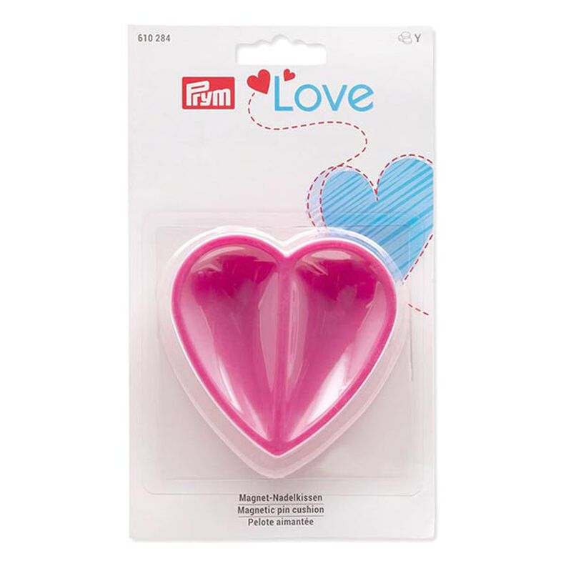 Igielnik magnetyczny serce [ Wymiary:  80  x 80  x 26 mm  ] | Prym Love – pink,  image number 2