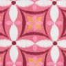 Tkanin dekoracyjna Płótno wygląd dużego haftu – pink/kość słoniowa,  thumbnail number 1