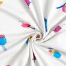 Dżersej bawełniany – abstrakcyjne kształty | DIY Eule – biel,  thumbnail number 4