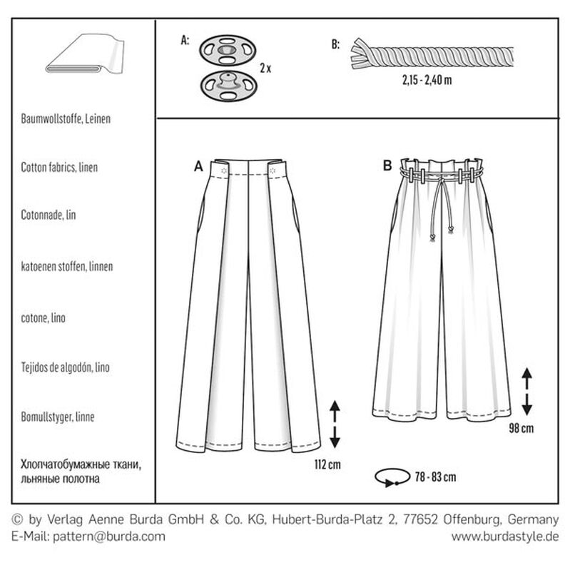 Spodnie, Burda 6544,  image number 6