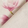 Tkanin dekoracyjna Half panama kwiat magnolii – malwa/naturalny,  thumbnail number 4
