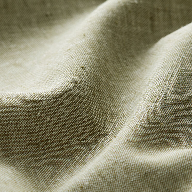 Mieszanka bawełny i lnu Melanż – jasny khaki,  image number 2