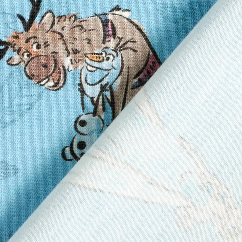 Dżersej bawełniany Królowa Śniegu w lesie | Disney – jasnoniebieski, image number 4