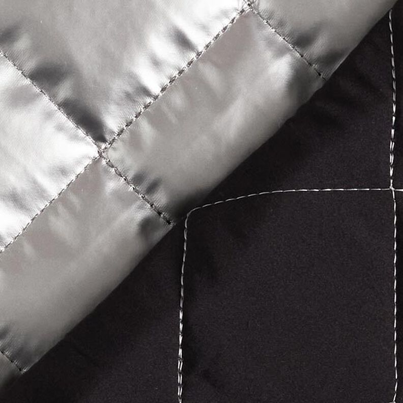 Tkanina pikowana w romby – stare srebro,  image number 4