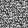 Dżersej wiskozowy z abstrakcyjnym wzorem panterki – czerń/biel,  thumbnail number 7