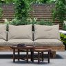 Tkanina outdoor efekt bouclé – jasny kreci,  thumbnail number 6