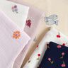 Muślin / Tkanina double crinkle haftowane ryby | Poppy Fabrics – mleczna biel/błękit królewski,  thumbnail number 5