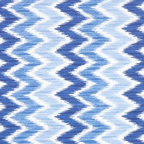Bawełna powlekana – nadruk ikat – błękit/biel, 
