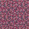 Dżersej bawełniany morze kwiatów – merlot/koral,  thumbnail number 1
