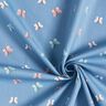 GOTS Popelina bawełniana motyle – niebieski brylantowy,  thumbnail number 3