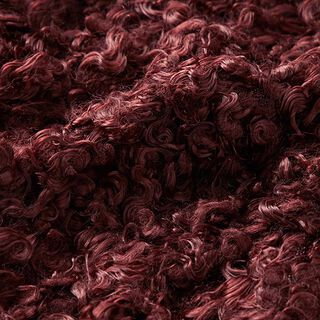 Dzianina swetrowa flokati – bordo, 