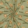 Dżersej bawełniany lew | Poppy Fabrics – pistacja/brąz sarni,  thumbnail number 3