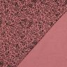 Muślin / Tkanina double crinkle dwukolorowe kwiaty  | Poppy Fabrics – ciemny brudny róż/czerń,  thumbnail number 4