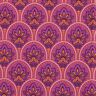 Bawełna powlekana abstrakcyjne wachlarze – purpura,  thumbnail number 1