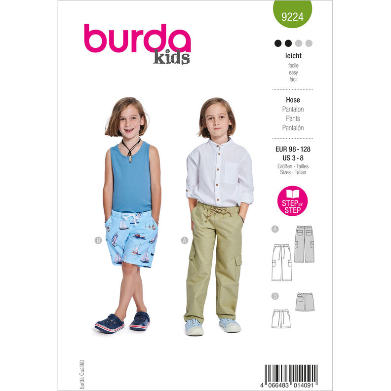 Spodnie | Burda 9224 | 98-128,  image number 1