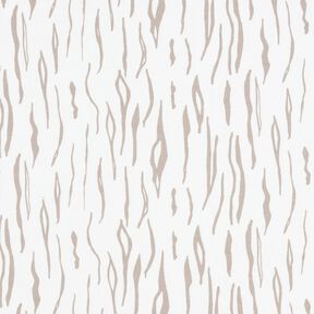 Dżersej bawełniany, zebra – mleczna biel, 