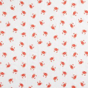 GOTS Muślin / Tkanina double crinkle raki | Poppy Fabrics – kość słoniowa, 