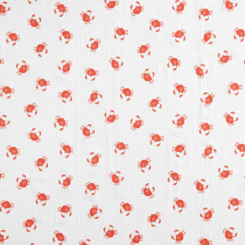 GOTS Muślin / Tkanina double crinkle raki | Poppy Fabrics – kość słoniowa,  image number 1
