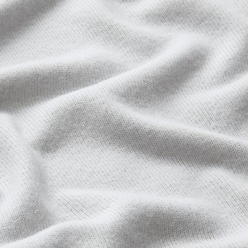 Dzianina o drobnym ściegu jednokol. – srebrnoszary,  image number 2