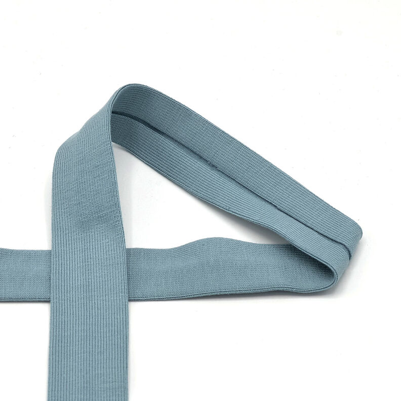 Taśma skośna Dżersej bawełniany [20 mm] – błękit golębi,  image number 1