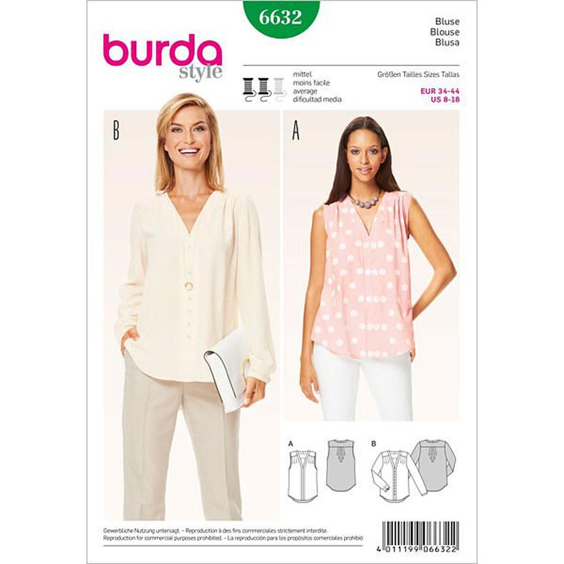 Bluzka, Burda 6632,  image number 1