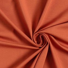 Dżersej bawełniany średniej ciężkości jednokol. &ndash; terakota | Resztka 100cm, 