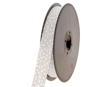 Taśma skośna rozrzucone kropki [20 mm] – naturalny, 