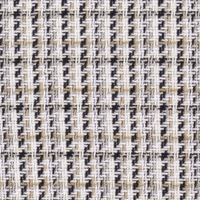 Gruby materiał na płaszcze w kratkę z brokatową przędzą – biel/beż, 