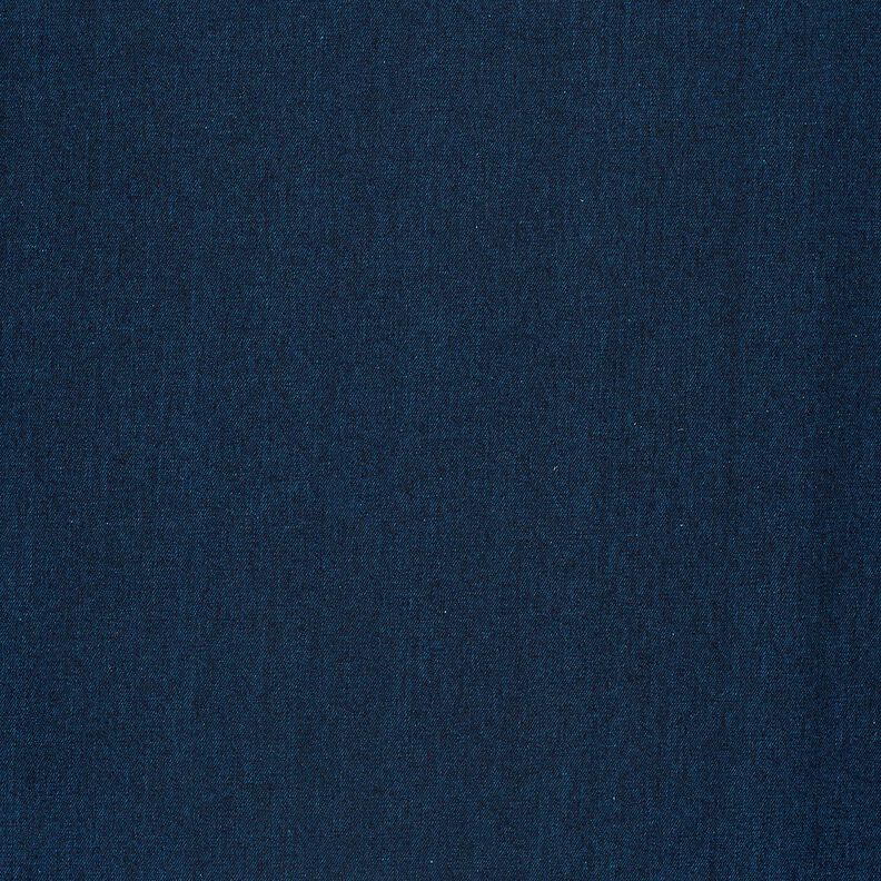 Denim z mieszanki bawełny, melanż – niebieski oceaniczny,  image number 4