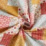 Tkanina bawełniana Kreton o wyglądzie patchworku – biel/łosoś,  thumbnail number 4