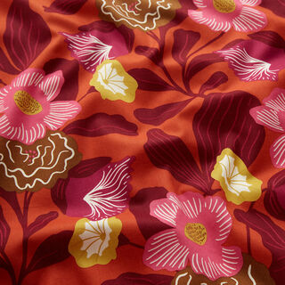 Woal bawełniany w bujne kwiaty | Nerida Hansen – terakota, 