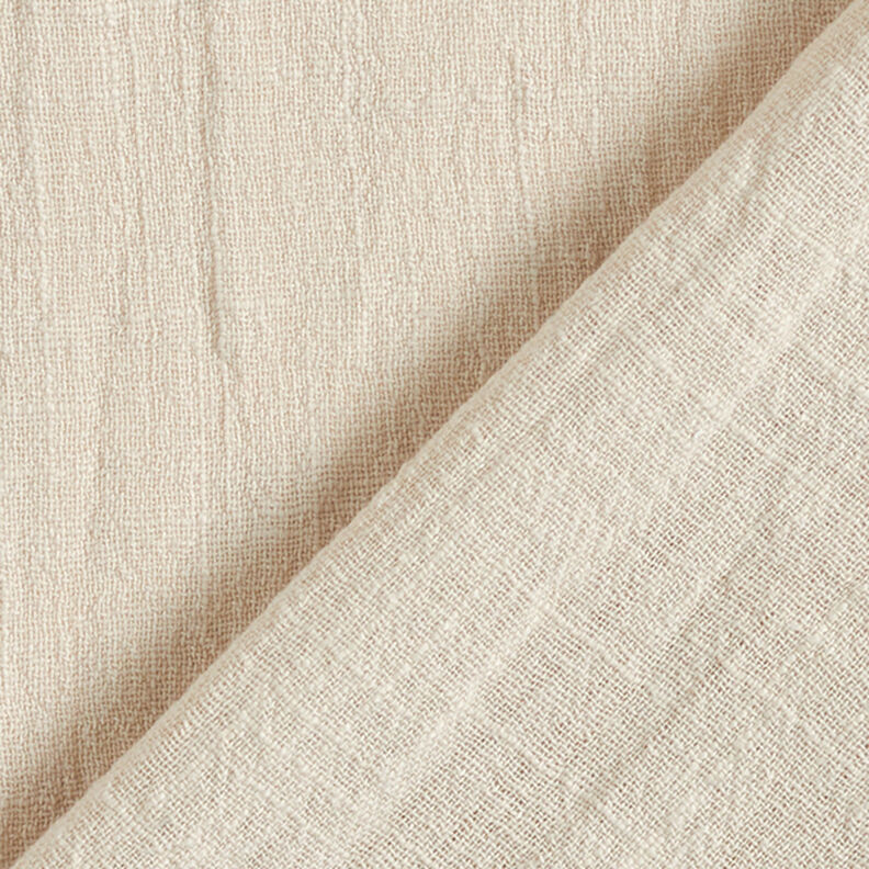 Tkanina bawełniana o wyglądzie lnu – beż,  image number 3