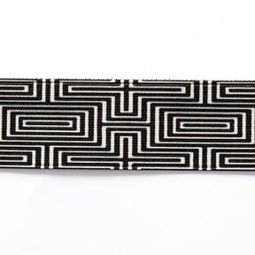 Guma – labirynt [ 3,5 cm ] – czerń/biel, 