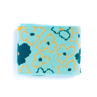 GOTS Dzianina Sciągaczowa eko CUFF ME REMEMBER ME Forget-Me-Not [140 cm | 7,5 cm] | Albstoffe, 
