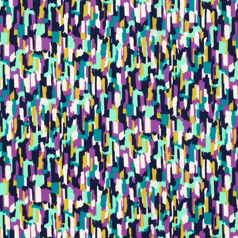 Krepa ze wzorem ślad&oacute;w pędzla &ndash; jasny miętowy/czerwona lilia,  image number 1