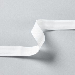Taśma gumkowa gładka [3 m | 20 mm] – biel, 