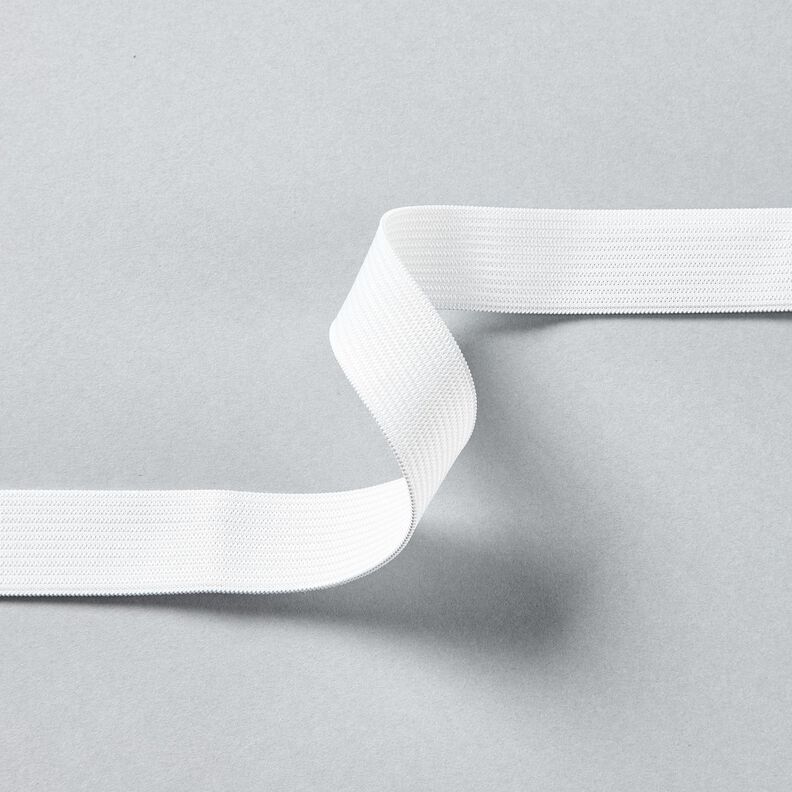 Taśma gumkowa gładka [3 m | 20 mm] – biel,  image number 2