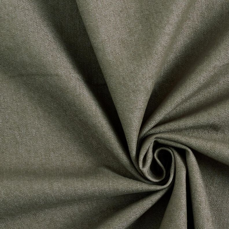 Denim strecz z mieszanki bawełny, średni – szary kamienny,  image number 1