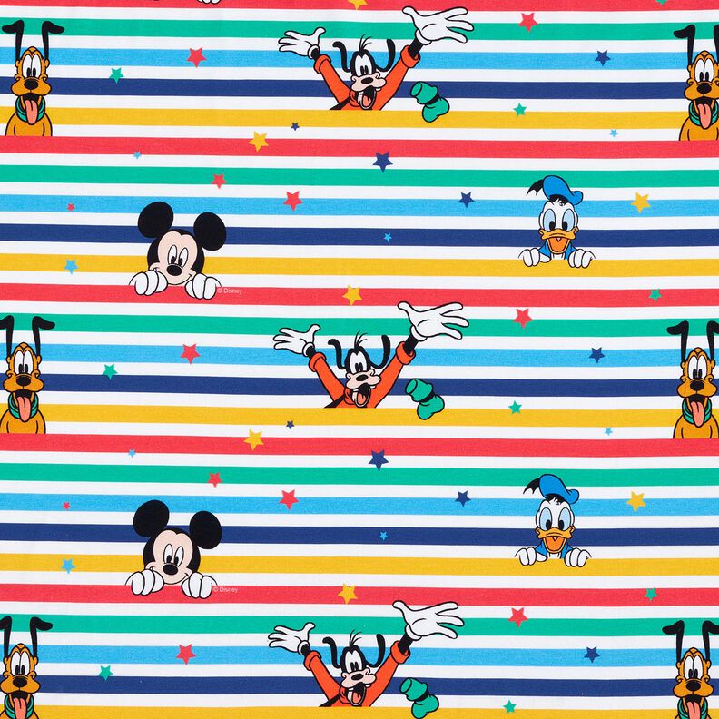 Dżersej bawełniany Myszka Miki i przyjaciele | Disney – biel,  image number 1