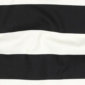Tkanin dekoracyjna Płótno pogodne paski – czerń/biel, 