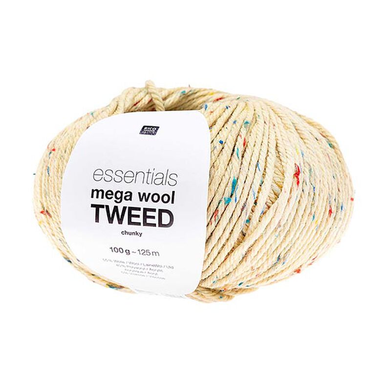 Essentials Mega Wool Tweed Chunky| Rico Design – mleczna biel,  image number 1