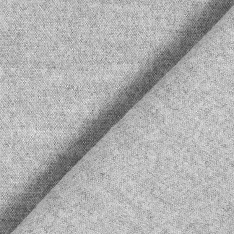 Materiał na płaszcze poliester z recyklingu melanż – jasnoszary,  image number 3